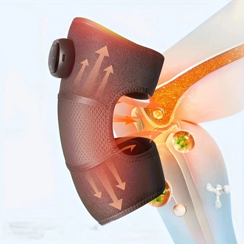 Masajeador Térmico de Rodilla 3 en 1 – Calor y Vibración para Rodilla, Codo y Hombro