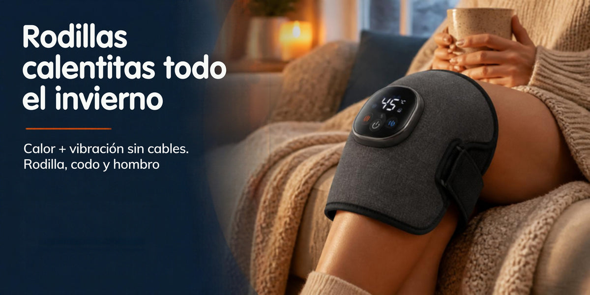 Rodillas calentitas todo el invierno - masajeador térmico de rodilla